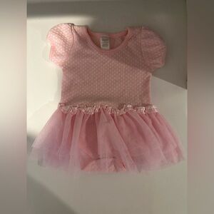 BOGO ALL BABY Baby Aspen Light Pink Tutu Onesie for Newborn to 6 Month Baby Girl